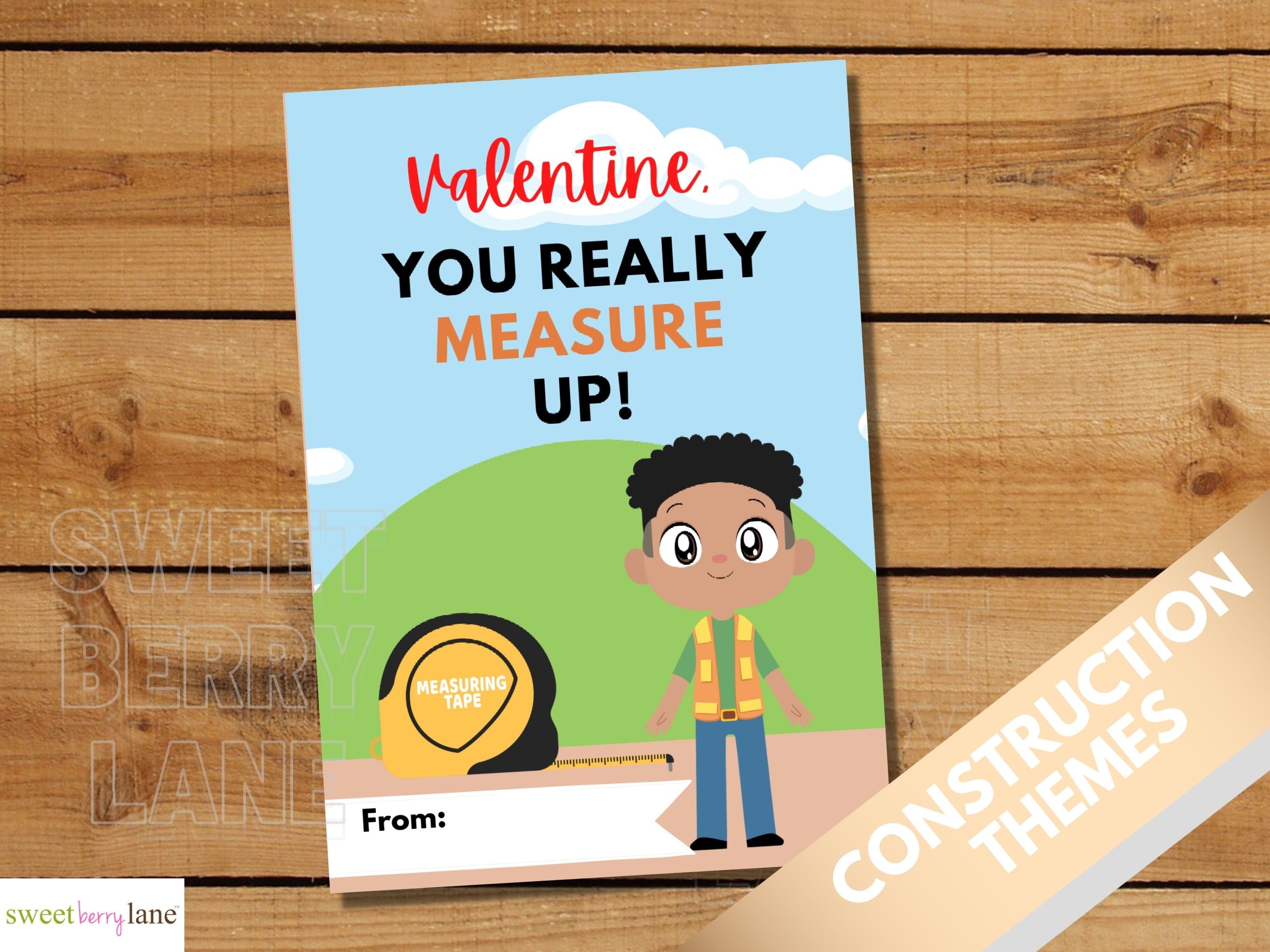 Construction - School Valentines Day Cards