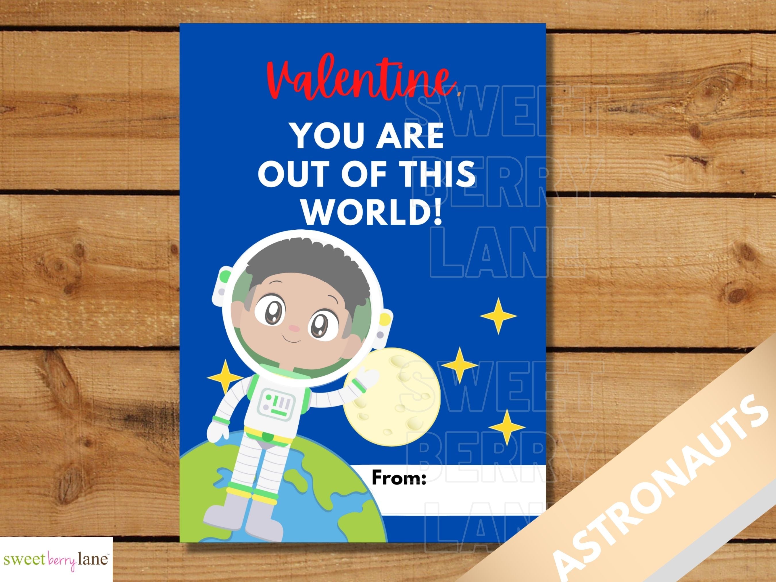 Astronaut Boys- School Valentines Day Cards