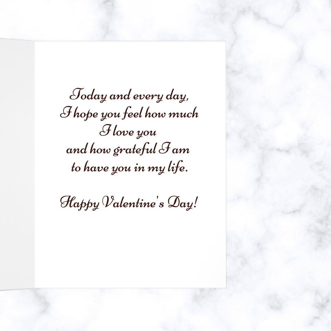 Umbrella African American Valentines Day Card - SweetBerryLane
